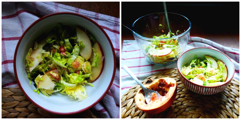 salade de choux de bruxelles, recette saine, recette végétarienne