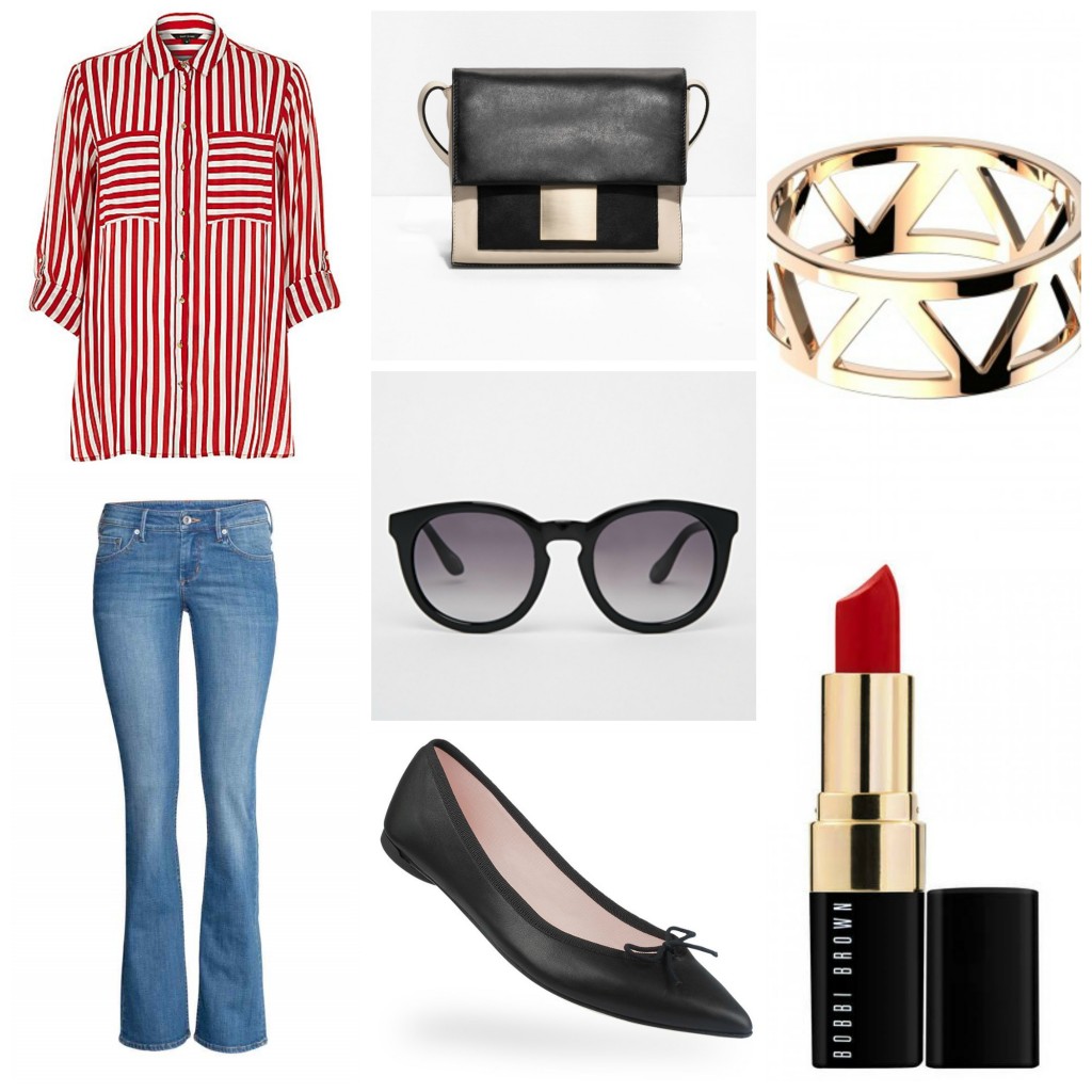 chemise rayée, jean bootcut, chic, look, minimalisme, fashion blogger, blog mode