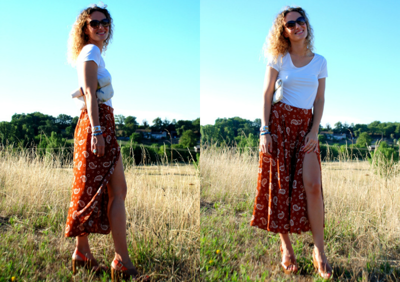 jupe-culotte culotte pants summer outfit 70's style fashion blo fashion blogger rock my casbah