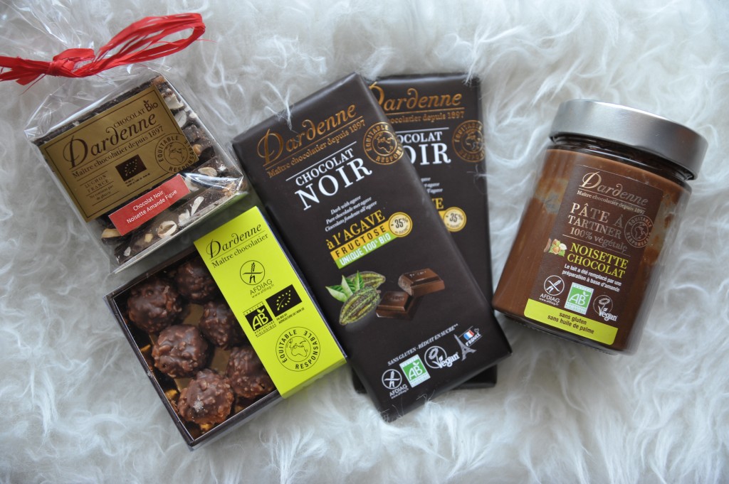 chocolats dardenne sans gluten vegan sans sucre