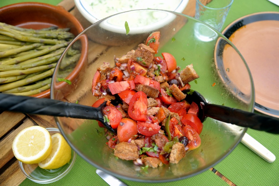 salade italienne croutons panzanella