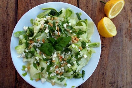 salade de courgettes cures carpaccio recette végétarienne blog culinaire blogueuse toulouse
