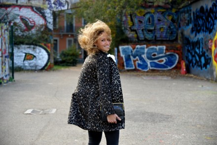 manteau léopard chemise jabot look rock 70's outfit blog mode